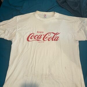 Vintage Coca Cola White T-Shirt for Men